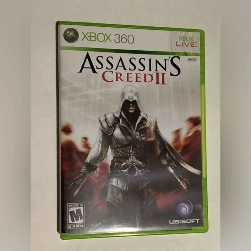 Assassin's Creed II Xbox 360 Game - Green Case Red Logo